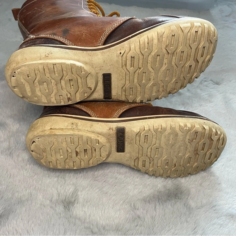 L.L. Bean Tall Insulated Leather Bean Boots Size 7 - Picture 8 of 14